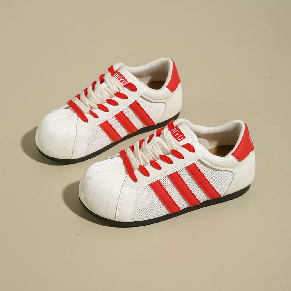 Lace Up Round Toe Sneakers, image 7