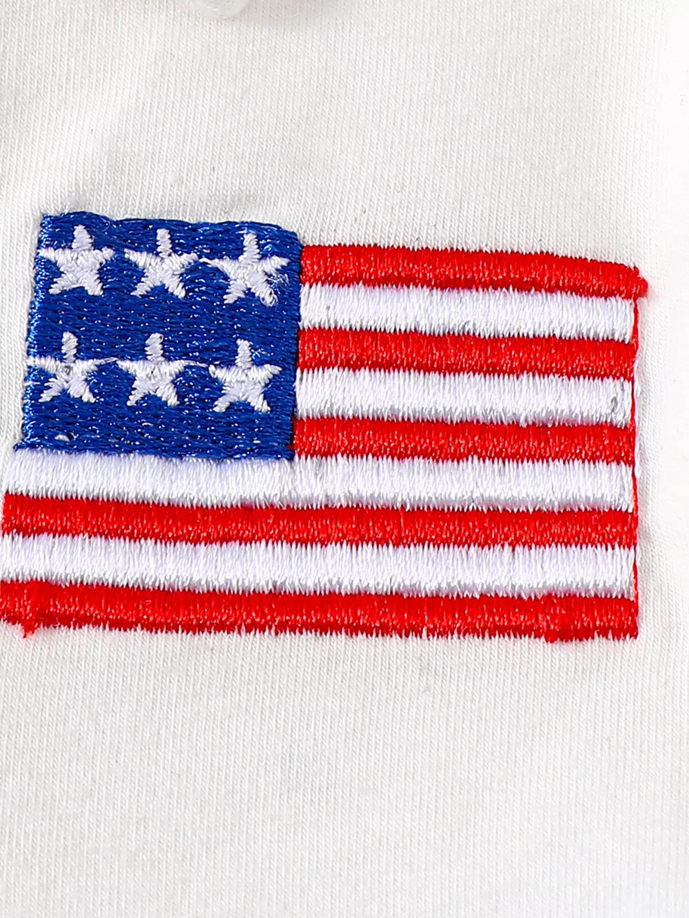 Children's Patriotic American Flag Embroidered Outfit Set, image 4