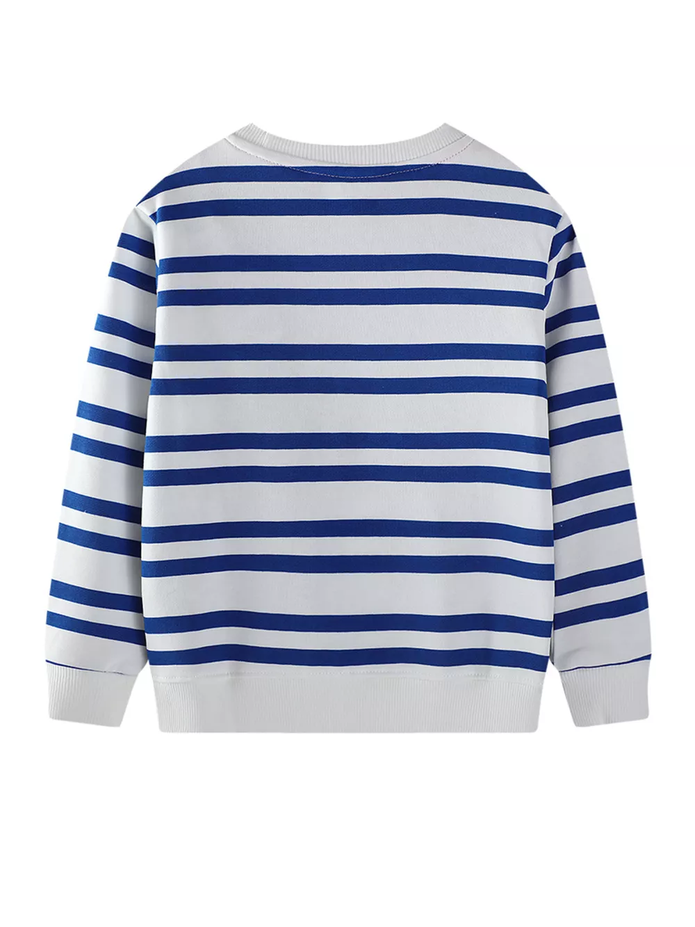 Children's Striped Animal Adventure Embroidered Sweatshirt, image 3