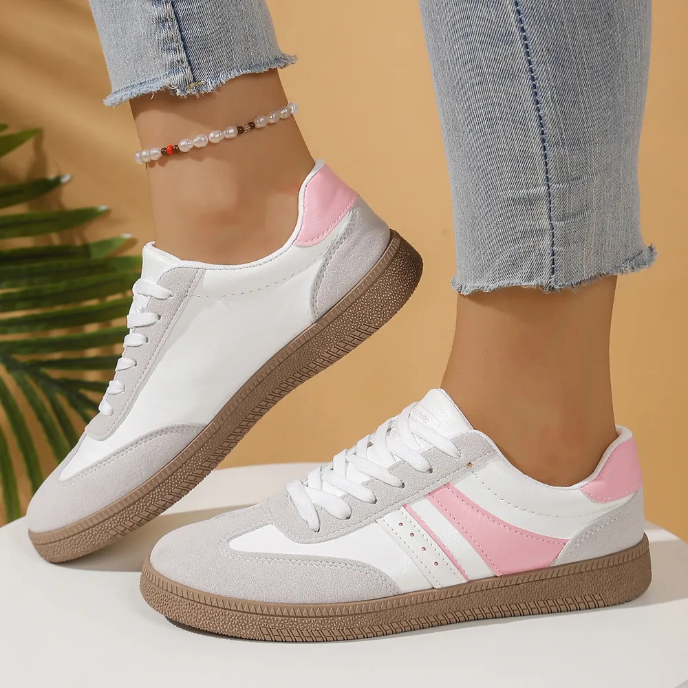 Round Toe Lace Up Sneakers, image 4