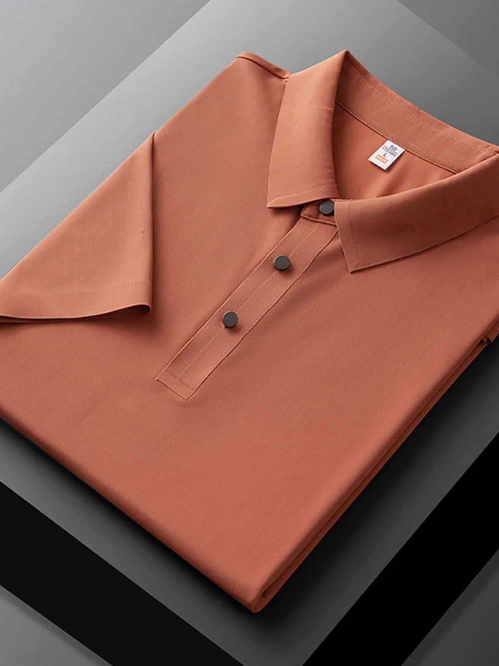 Men's Plus Size Short Sleeve Polo Shirt, image 2