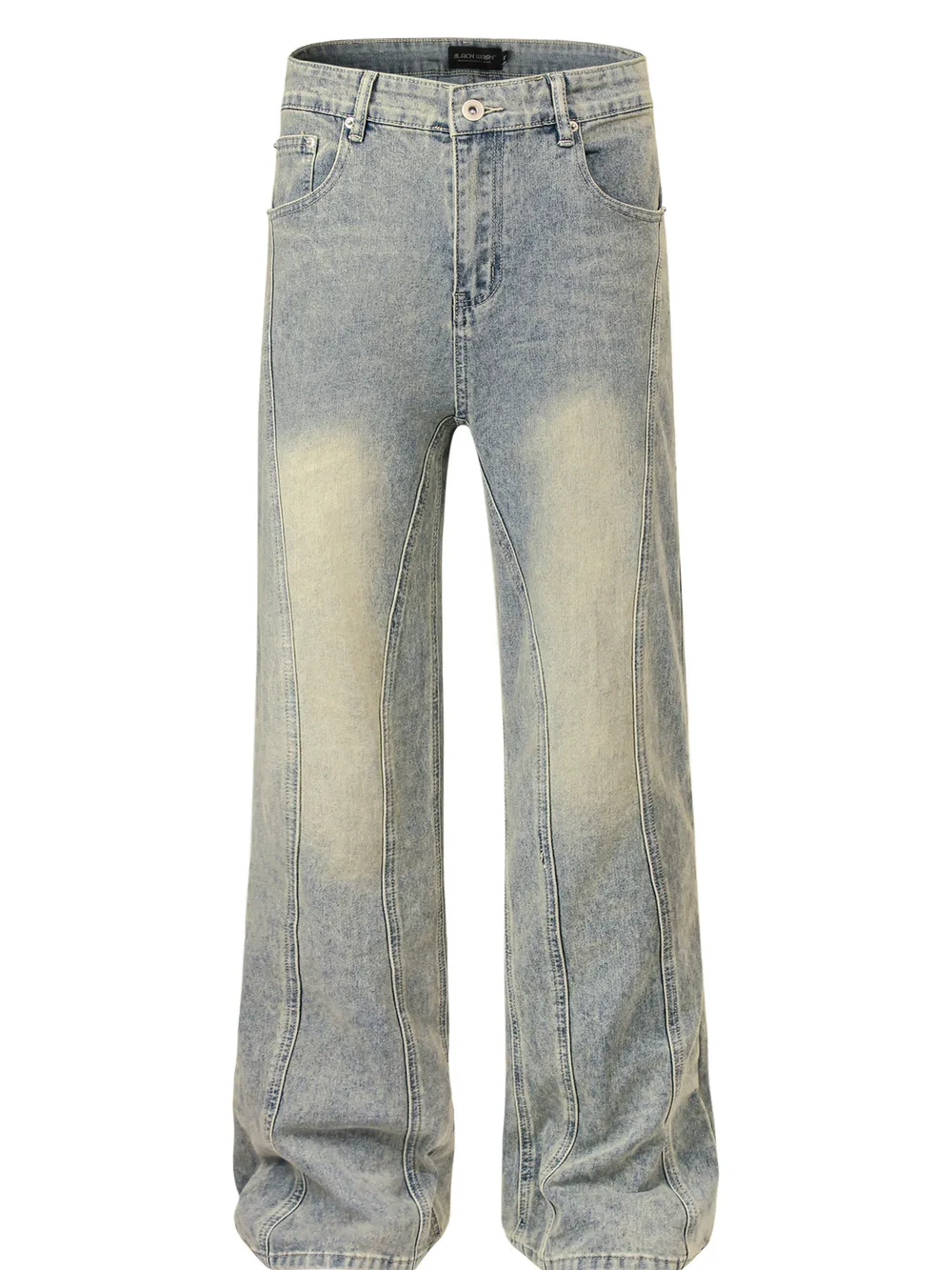 Men's Vintage Washed Wide Leg Jeans