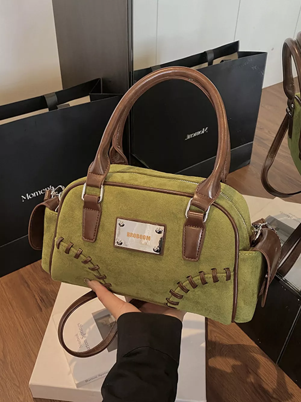 Vintage Top Handle Crossbody Bag, image 12