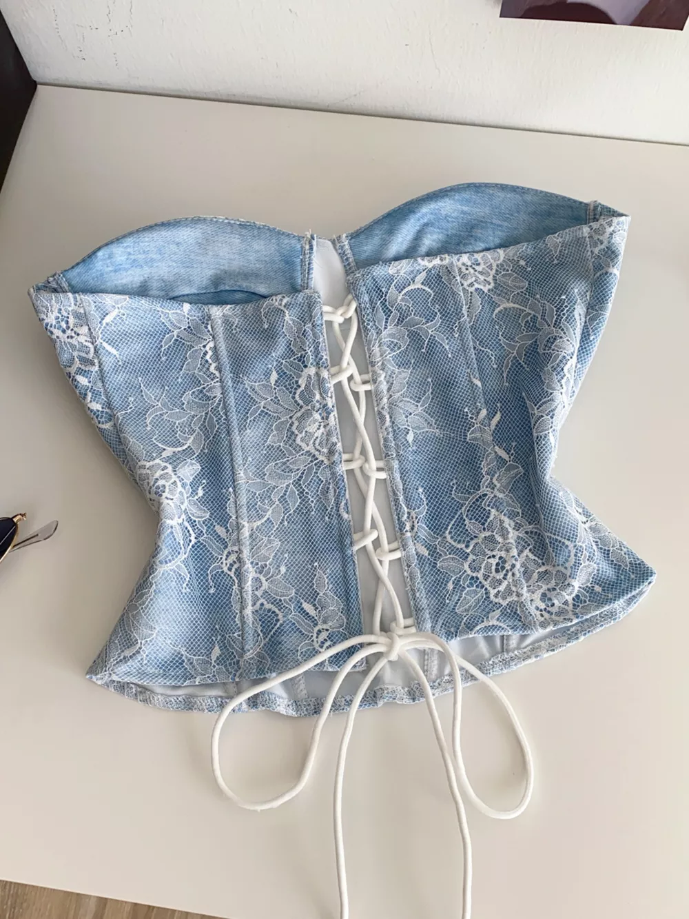 Lace Trimmed Tube Top, image 2