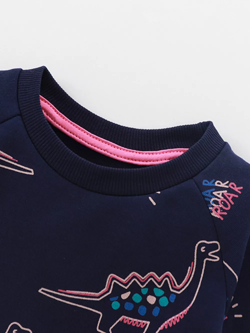 Children's Dinosaur Print Ruffle Hem Sweatshirt, image 5