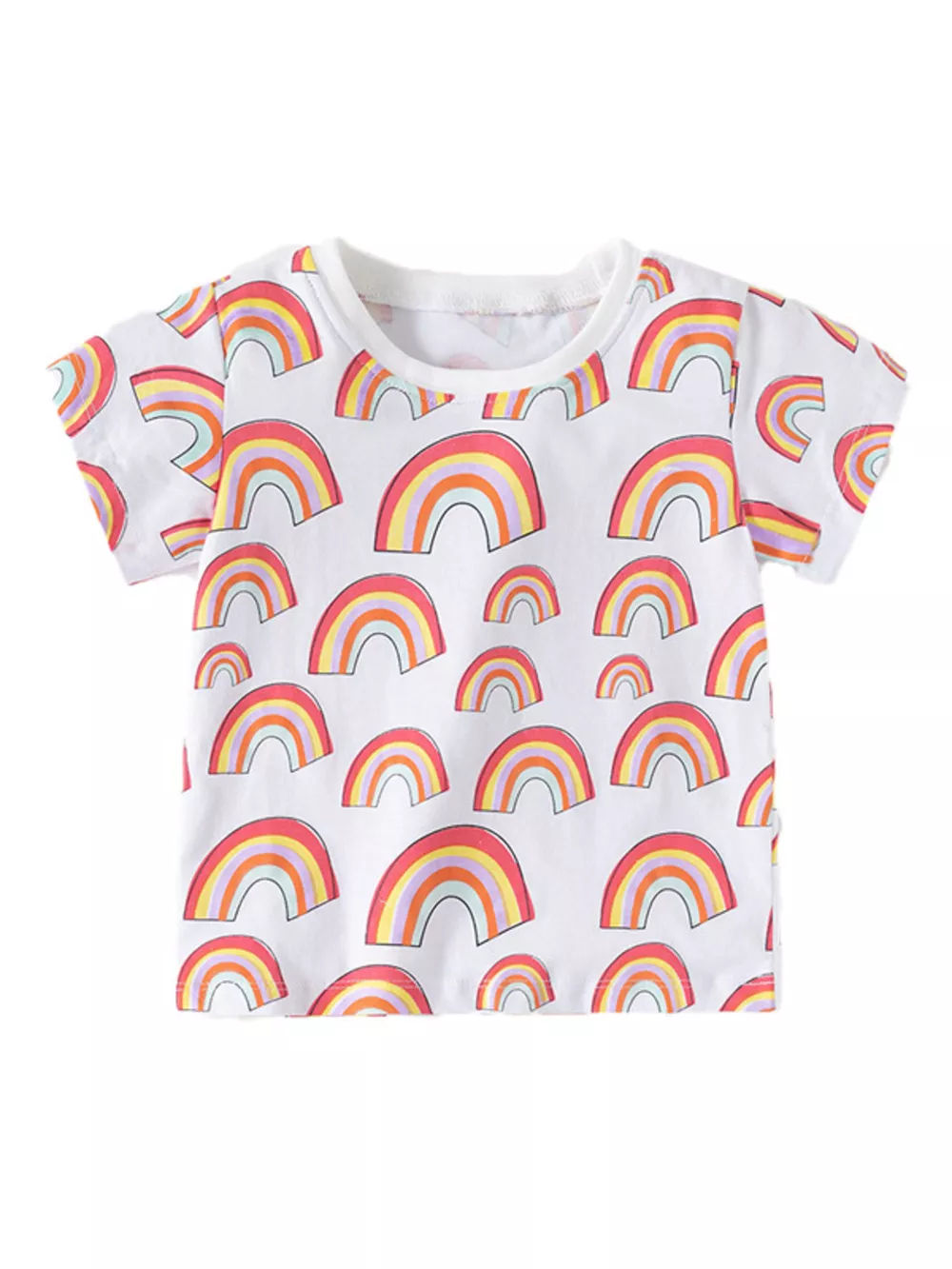 Children's Rainbow Print Crew Neck T-Shirt, image 3
