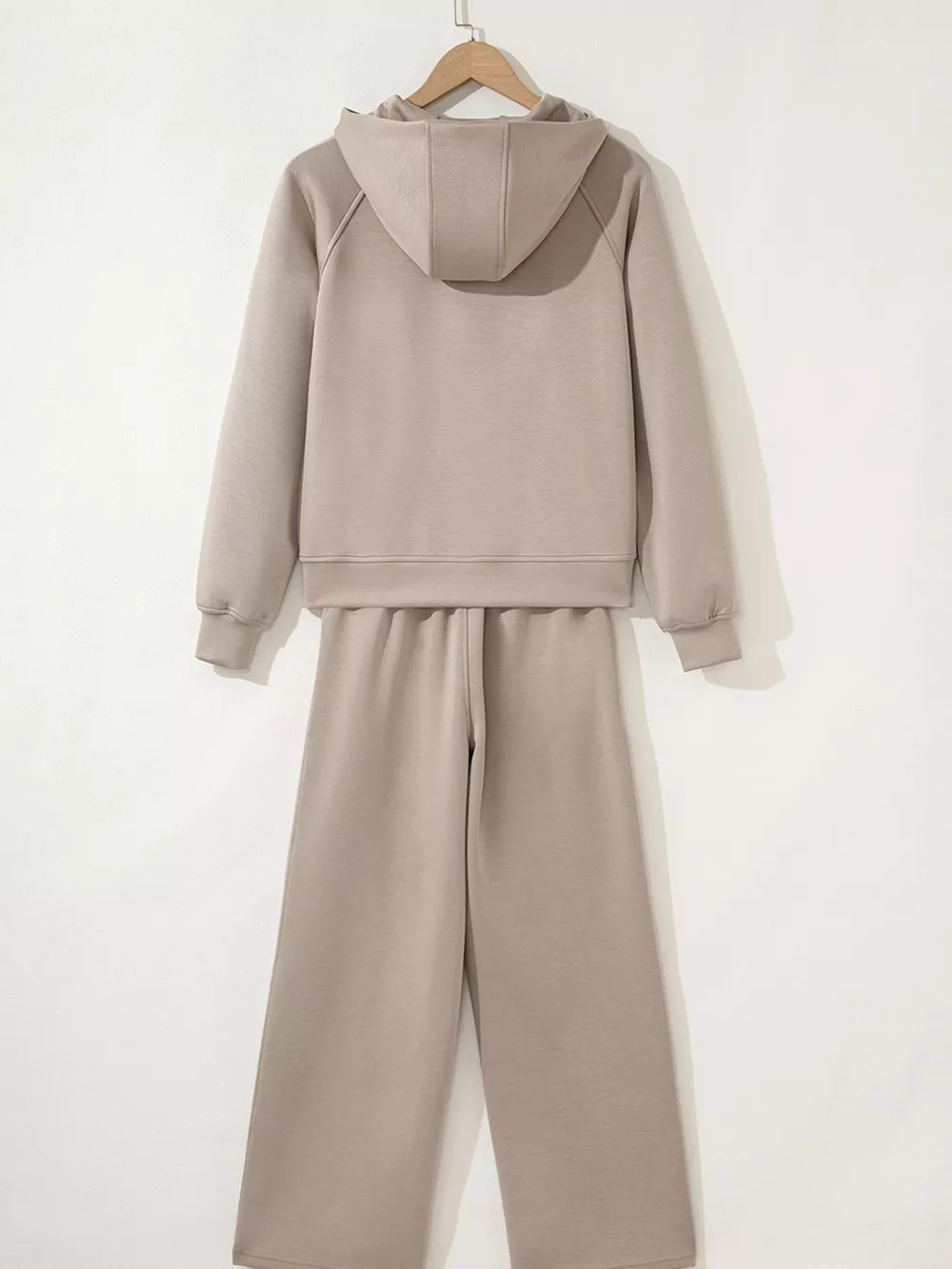 Half Zip Long Sleeve Hoodie and Pants 2pcs Outfit, image 8