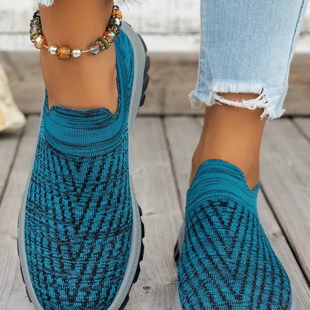 Round Toe Mesh Slip-Ons, image 12
