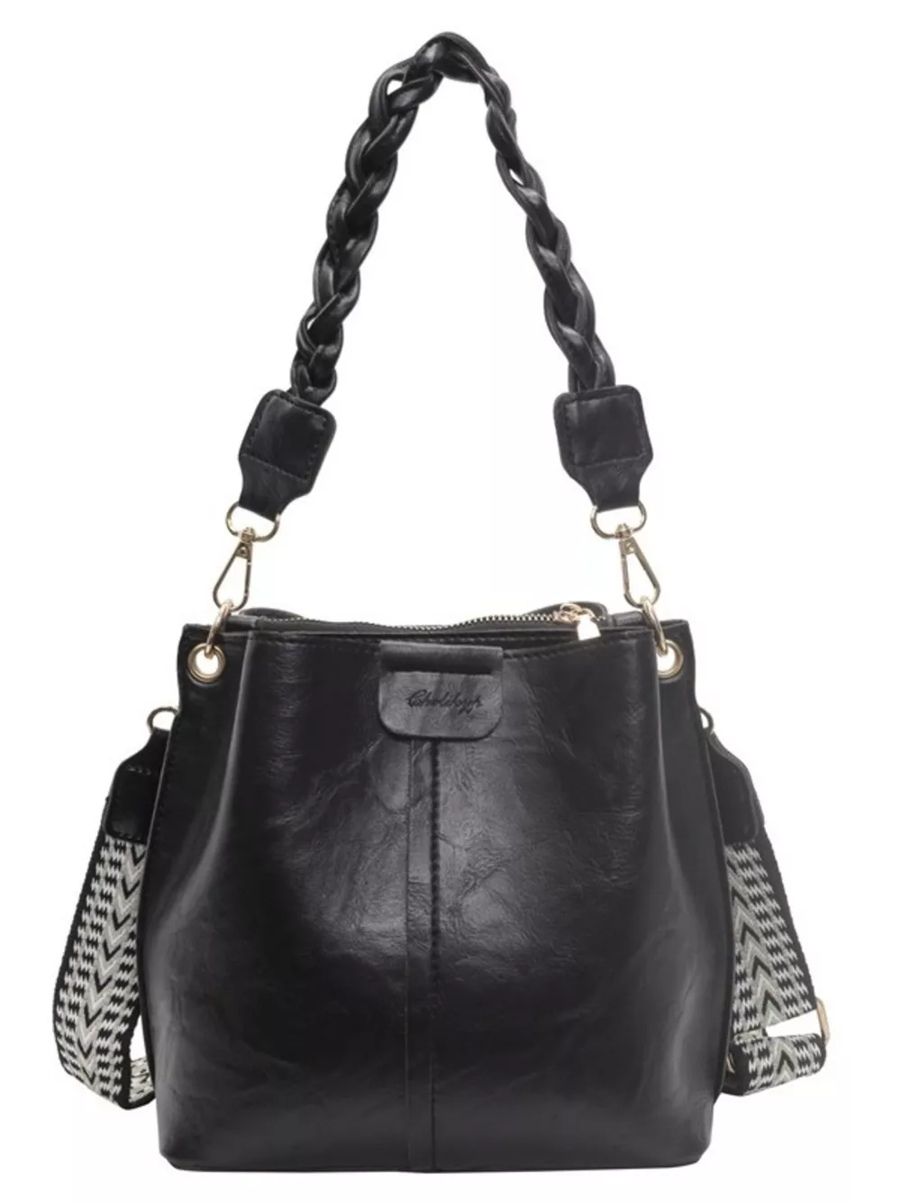 Braided Handle Crossbody Bag, image 5