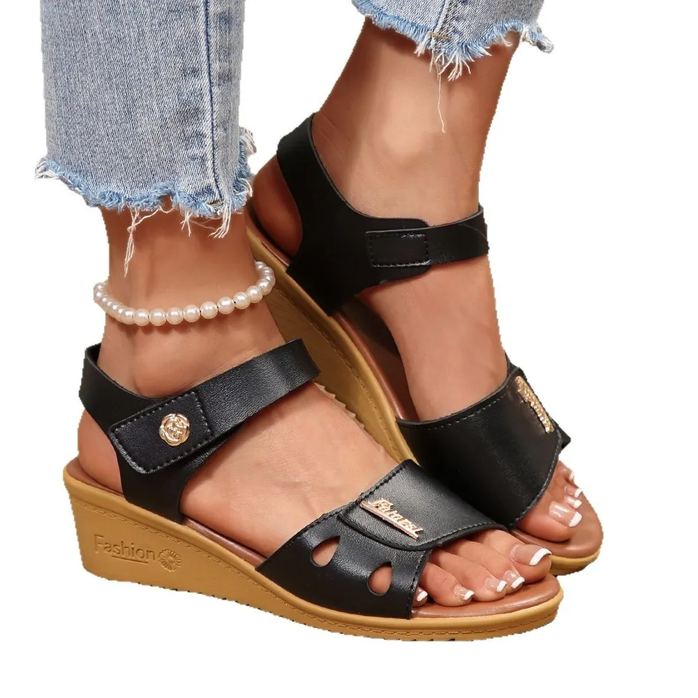 Open Toe Wedge Sandals, image 3