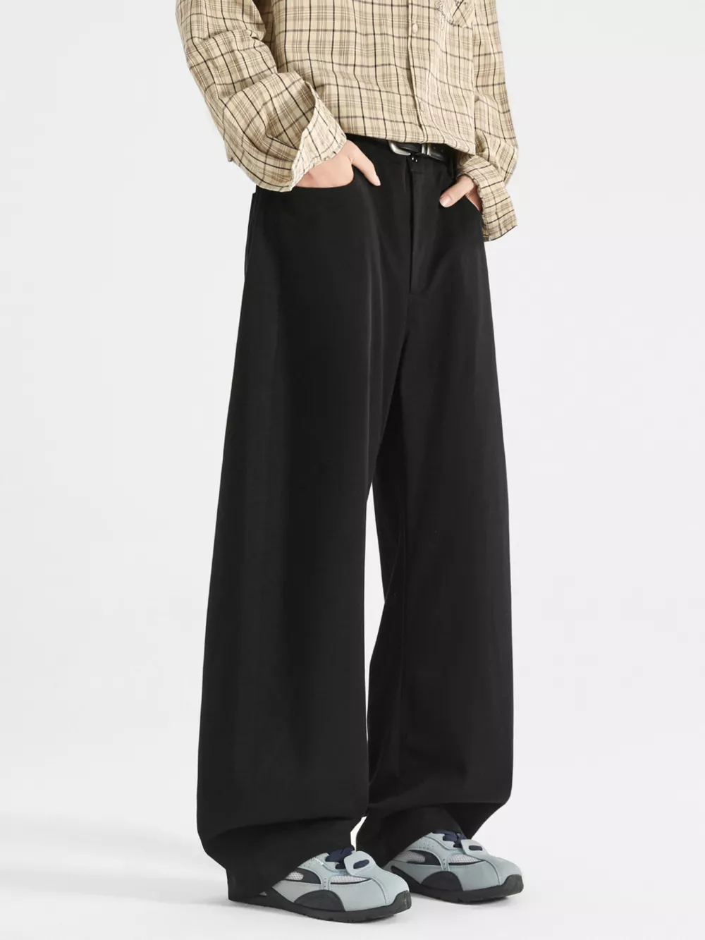 Men's Plus Size Wide Leg Casual Pants, image 3