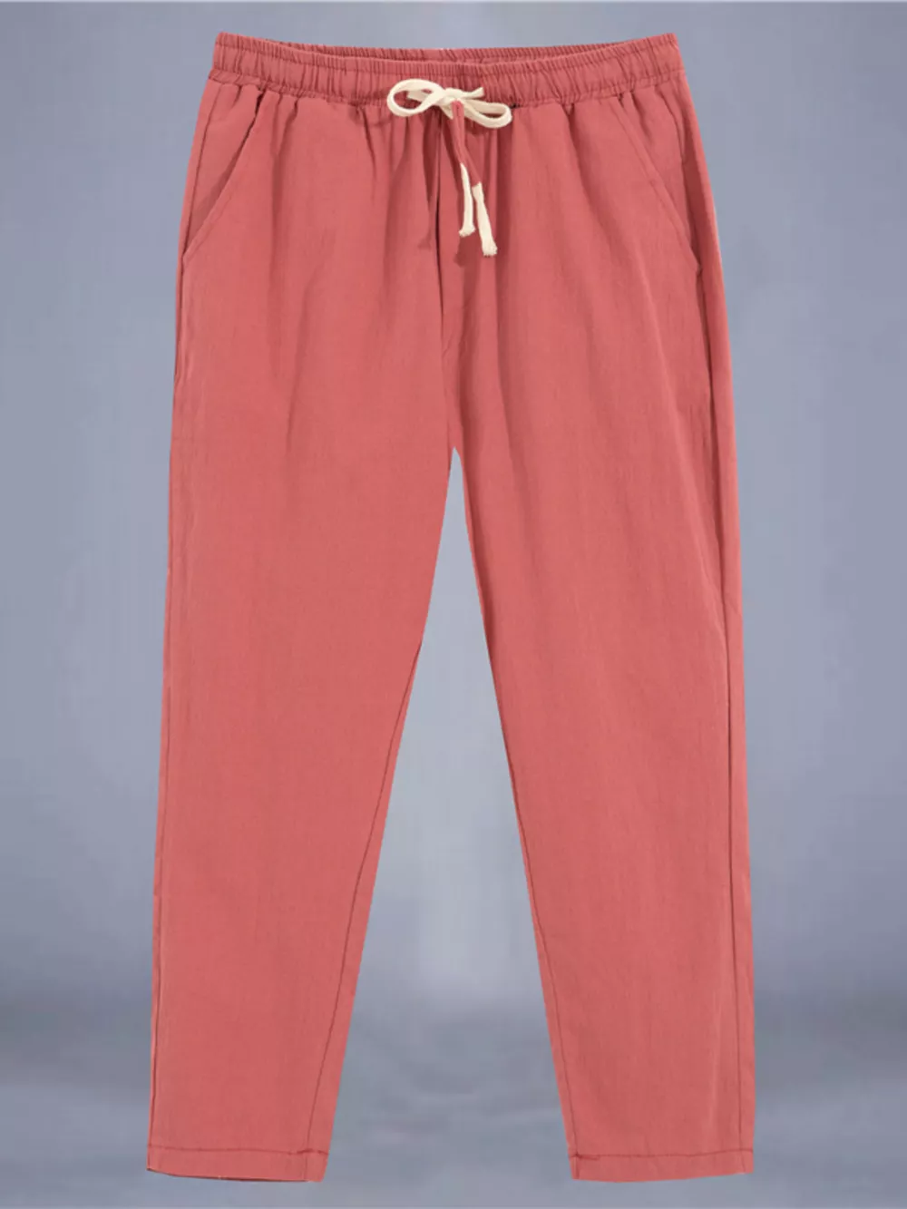 Men's Plus Size Drawstring Loose Fit Pants, image 6