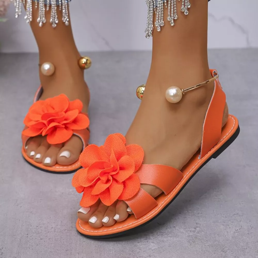 Flower Open Toe Sandals, image 4