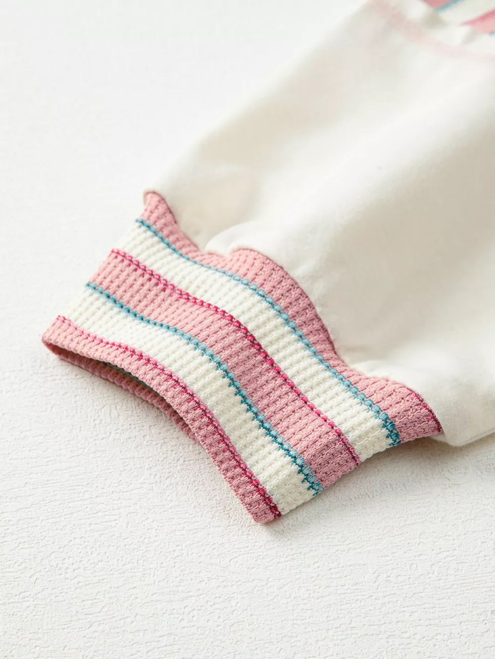 Stripe Stitched Detail Color Block Patchwork Oversized Top, image 16