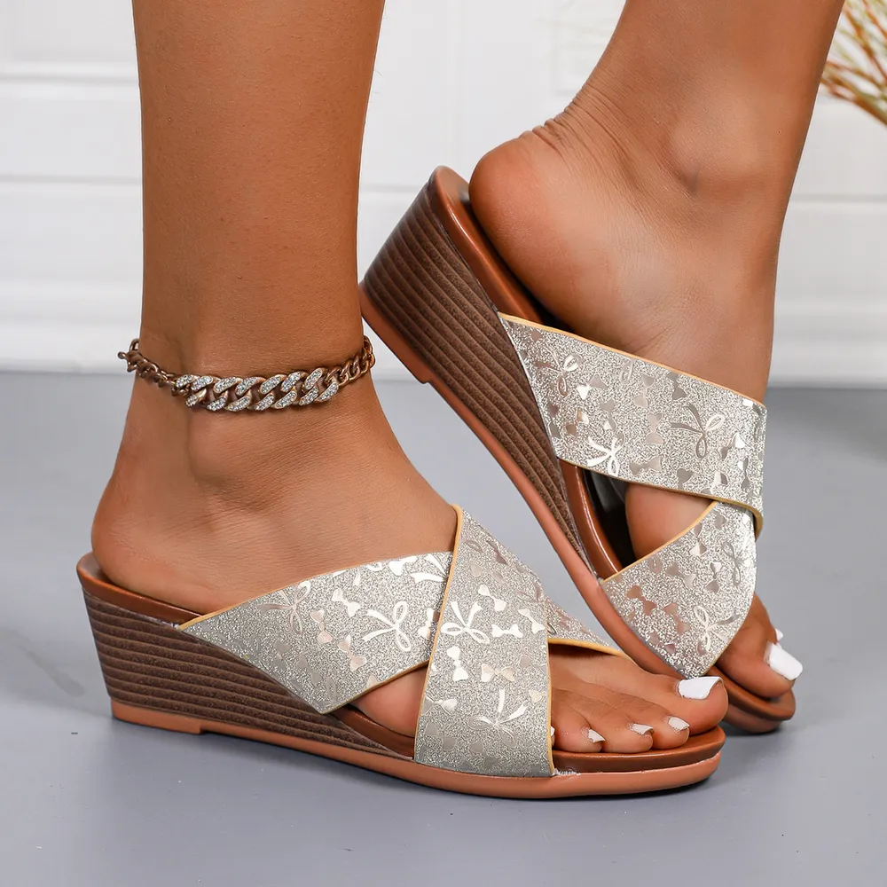 Open Toe Wedge Sandals, image 4