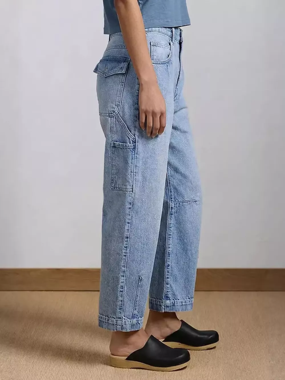 Washed Wide Leg Jeans, image 2