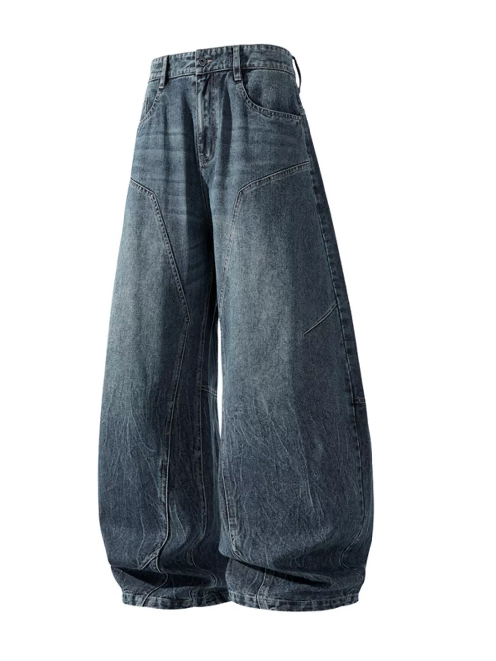Men's Plus Size Wide Leg Jeans, image 7