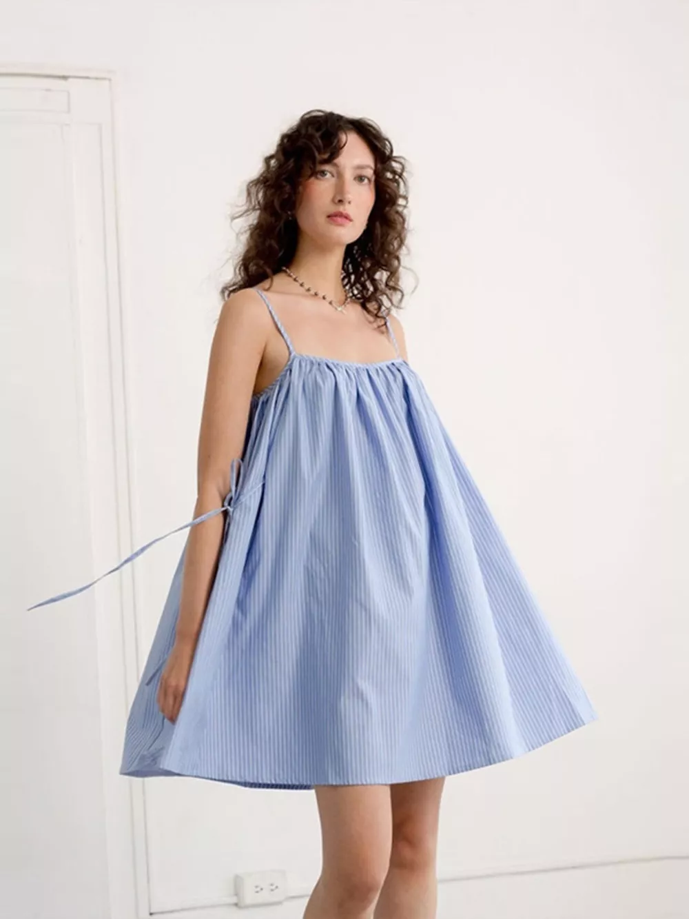 Polka Dot Spaghetti Strap Mini Dress, image 10