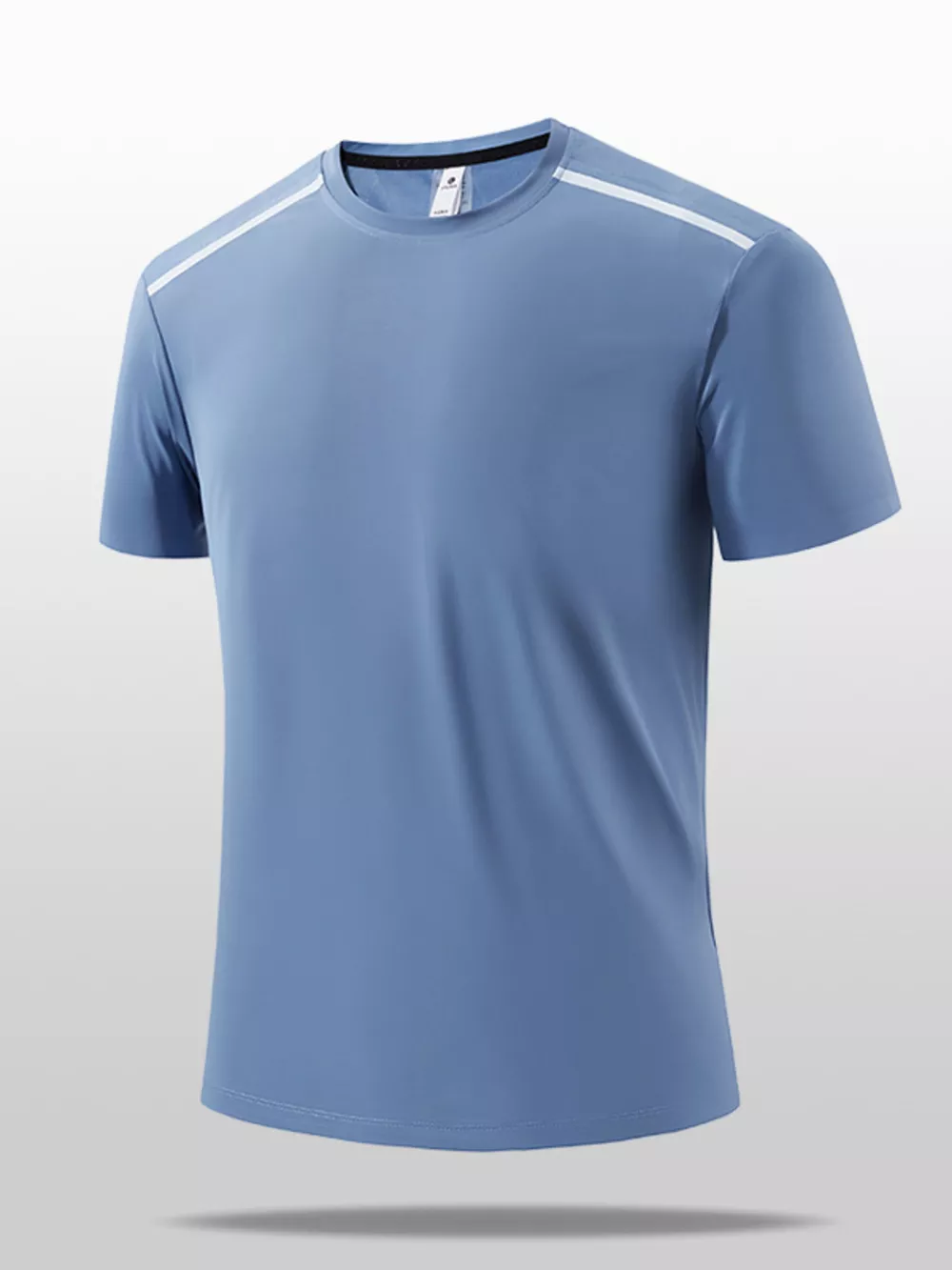 Men's Plus Size Round Neck Short Sleeve Active T-Shirt, image 3