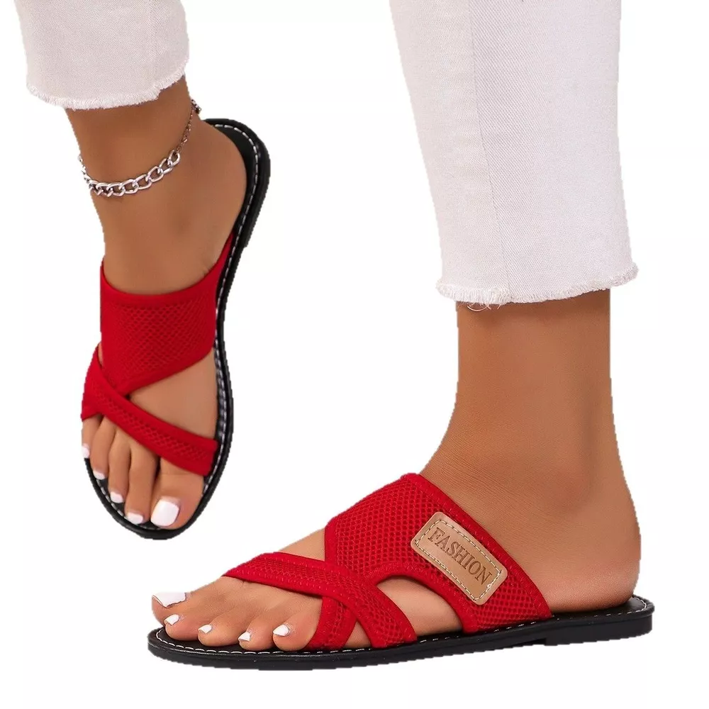 Open Toe Mesh Sandals, image 4