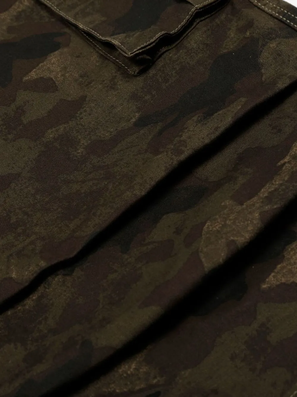 Men's Camouflage Cargo Wide Leg Shorts, image 8