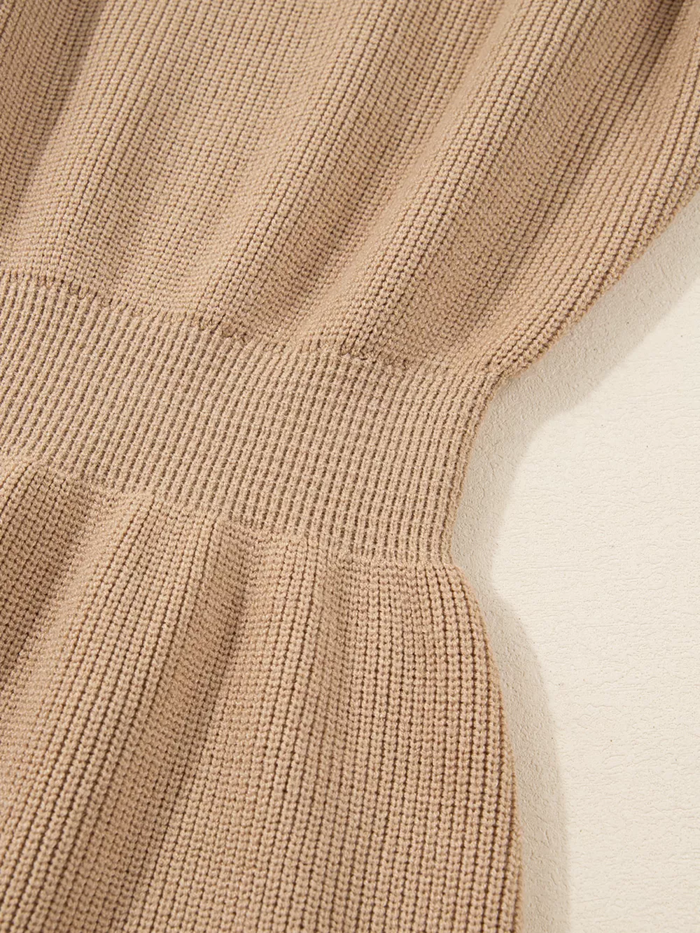 Pearl Embellished Keyhole Ribbed Sweater Dress, image 7