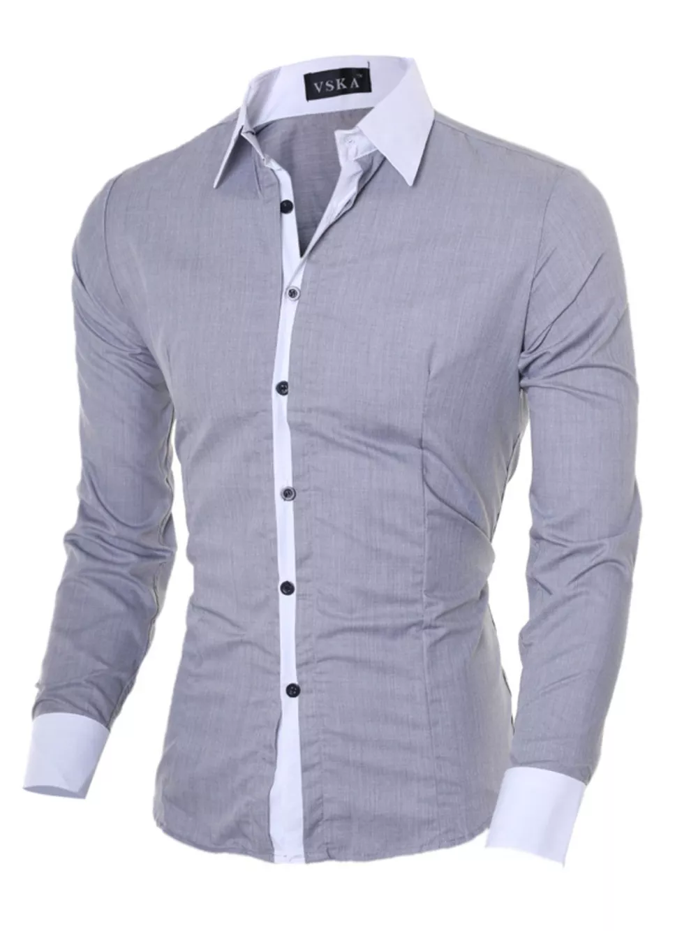 Men's Slim Fit Long Sleeve Shirt, image 2