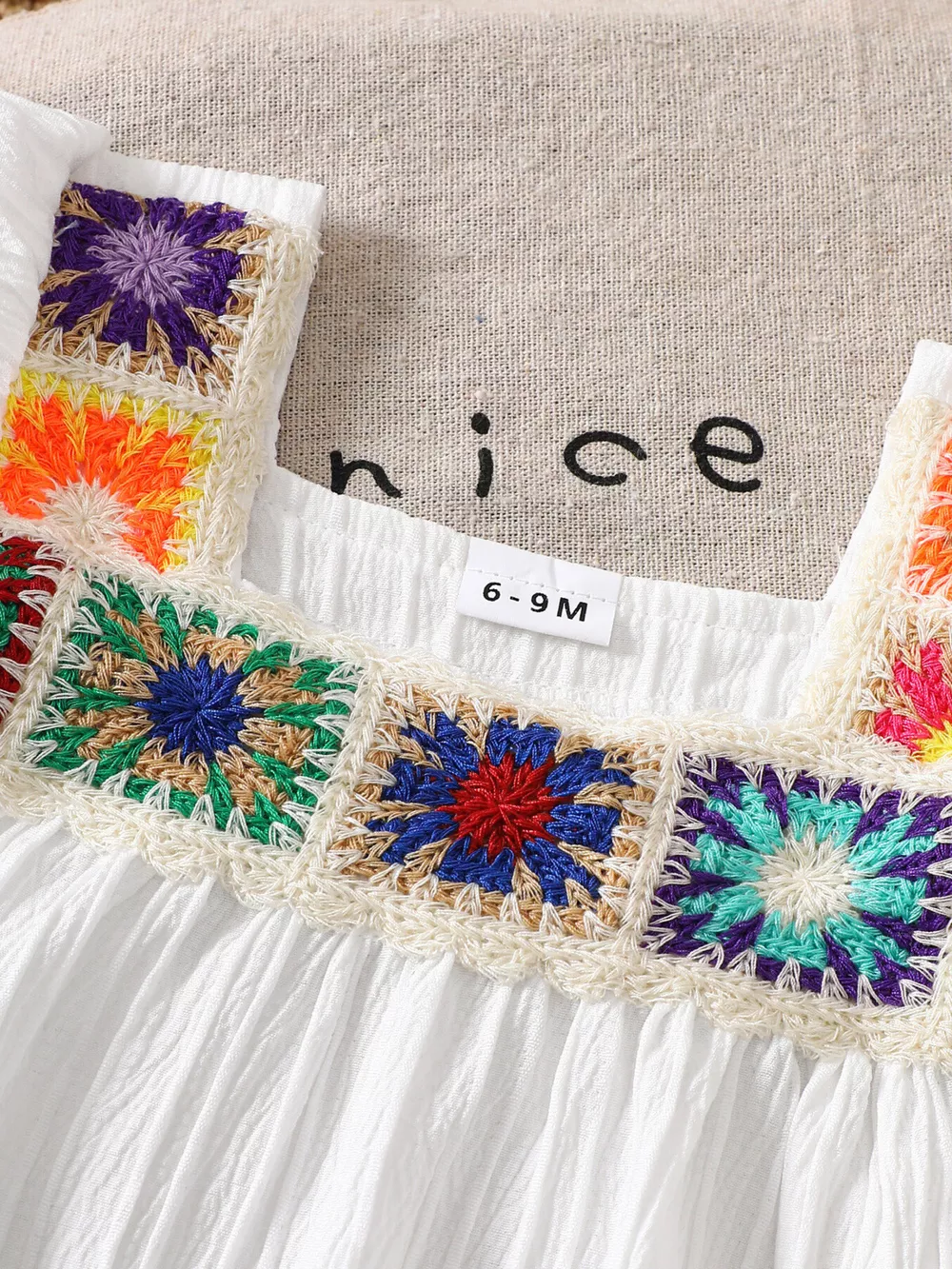 Children's Crochet Trimmed Top and Pants Set, image 3