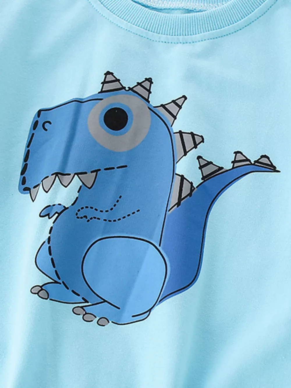 Children's Dinosaur Graphic Crew Neck Sweatshirt, image 4