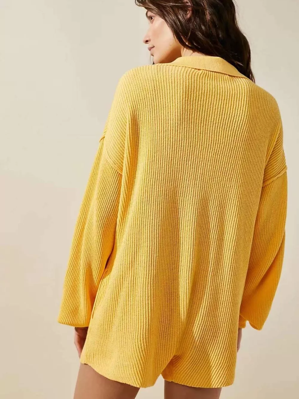 Ribbed Knit Long Sleeve Romper, image 23