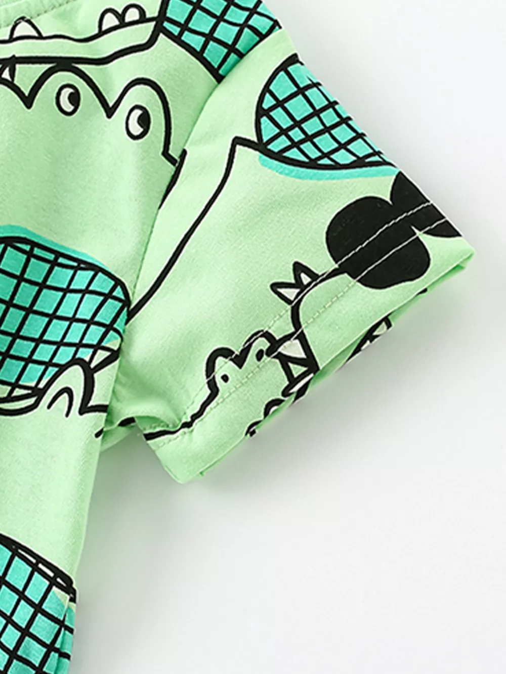 Children's Crocodile Print T-Shirt and Shorts Set, image 3