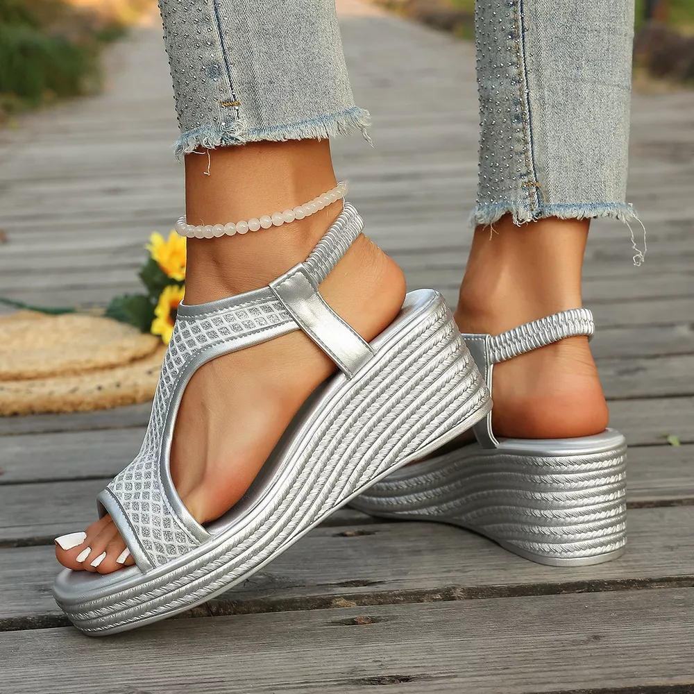 Open Toe Wedge Sandals, image 7