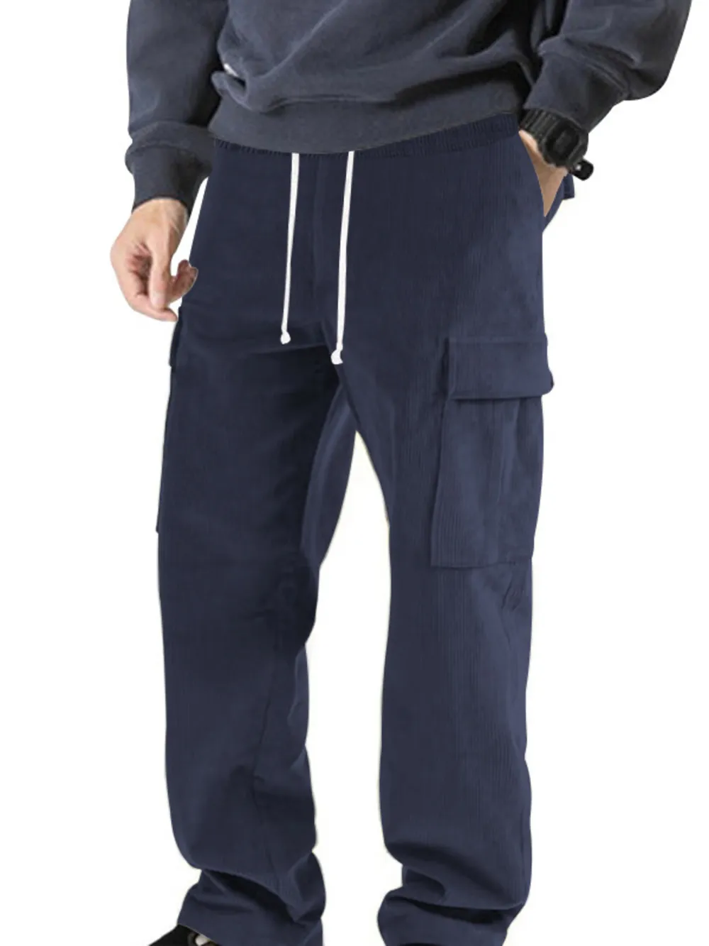 Men's Full Size Drawstring Jogger Pants Plus Size, image 2