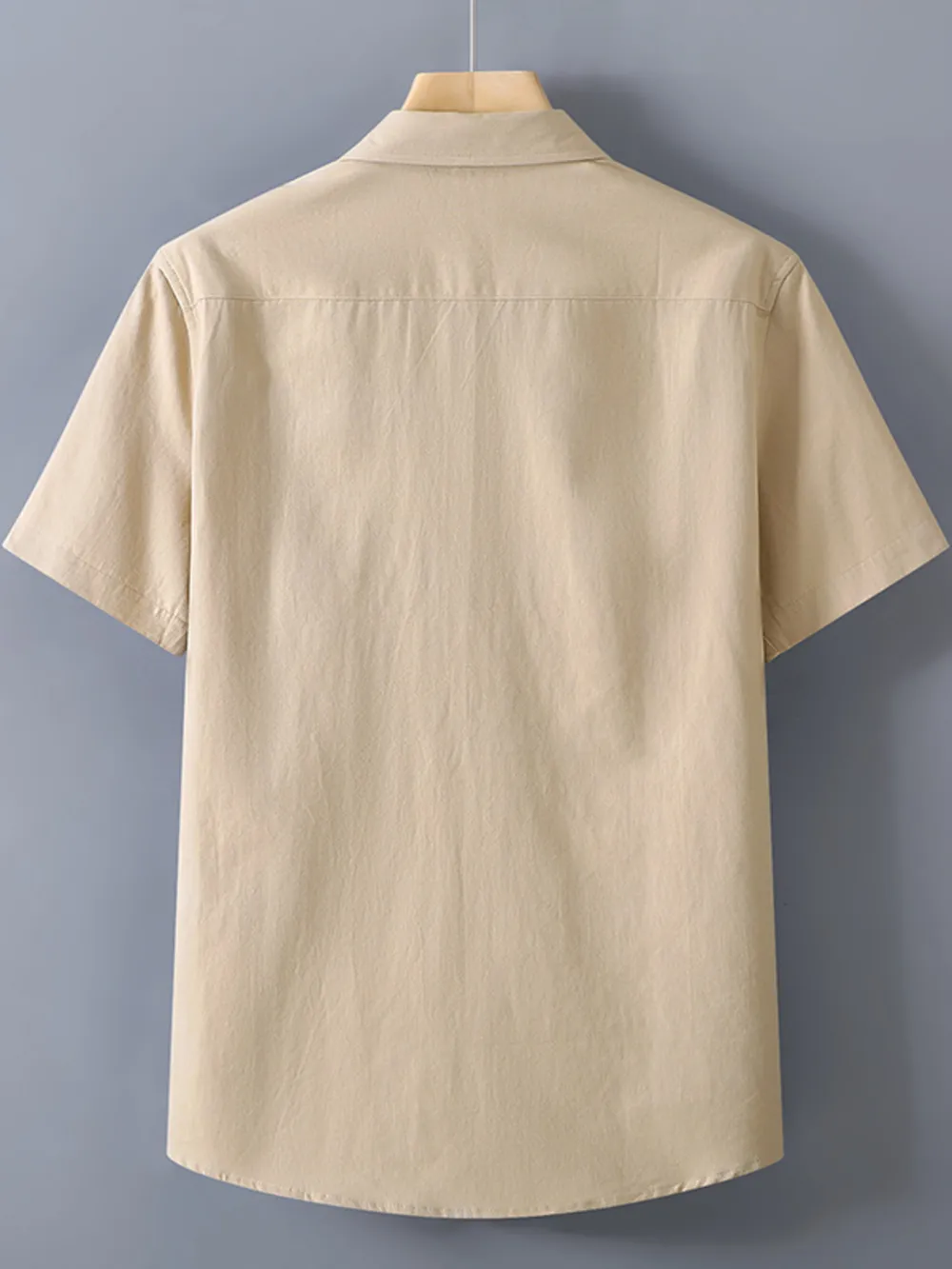 Men's Plus Size Button Up Short Sleeve Shirt, image 2