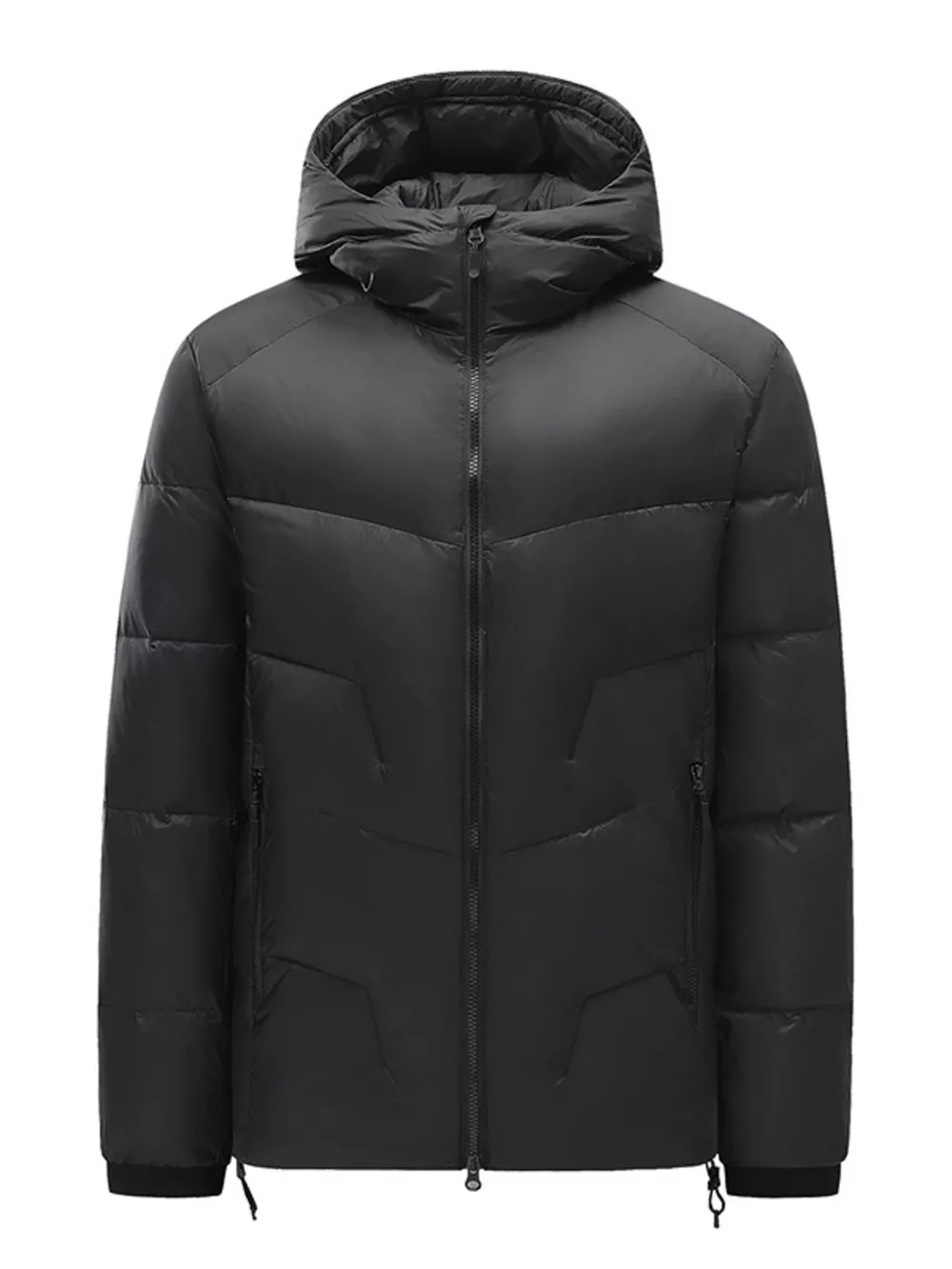 Men's Plus Size Hooded Padded Winter Puffer Jacket