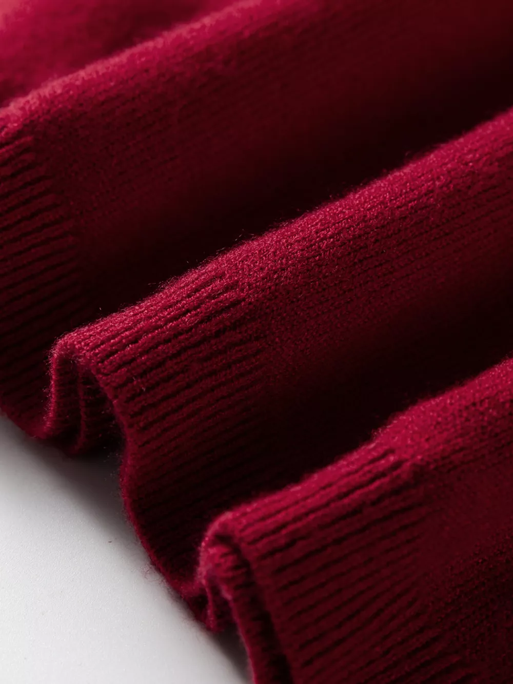 Solid Color Crew Neck Knit Cap Sleeve Sweater, image 5