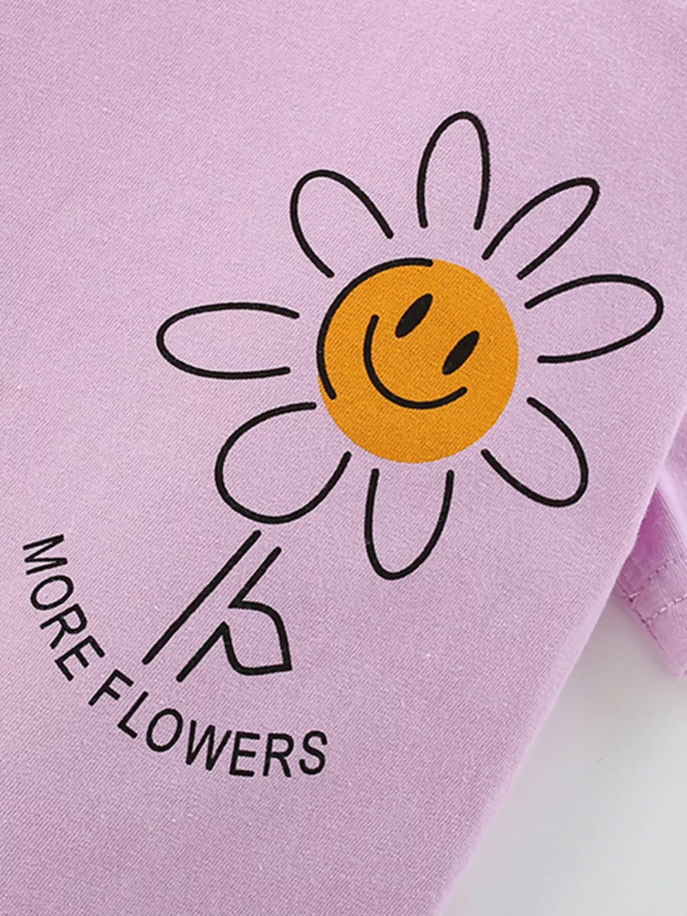Children's Daisy Print Tee and Shorts Set, image 4