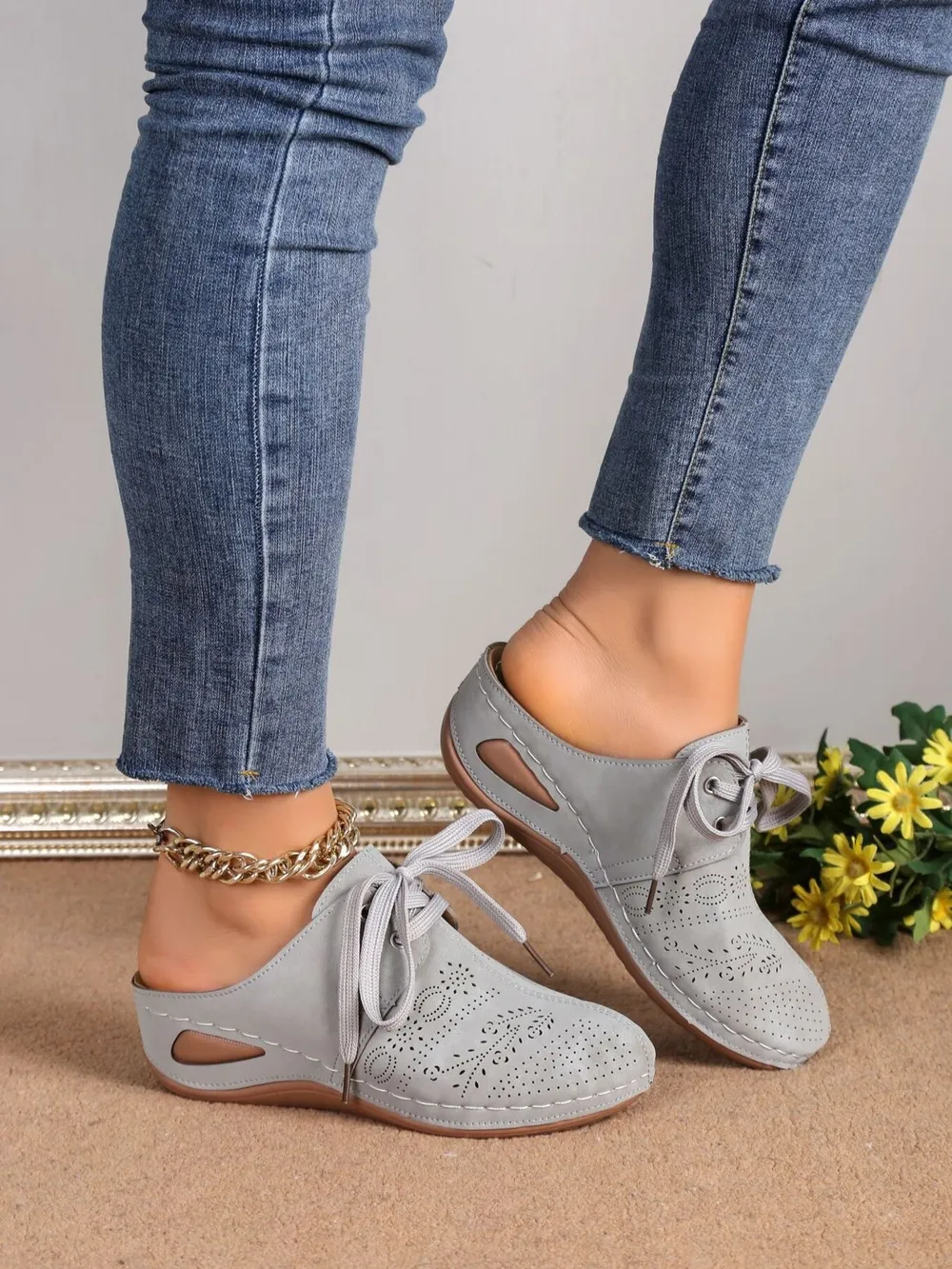 Breathable Lace-Up Slip-Ons, image 6