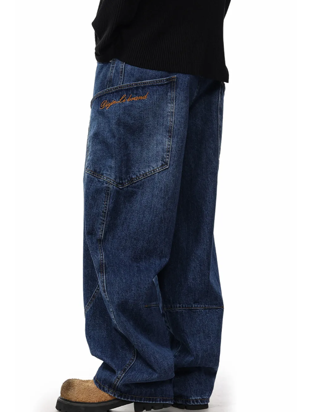 Men's Wide Leg Jeans, image 2