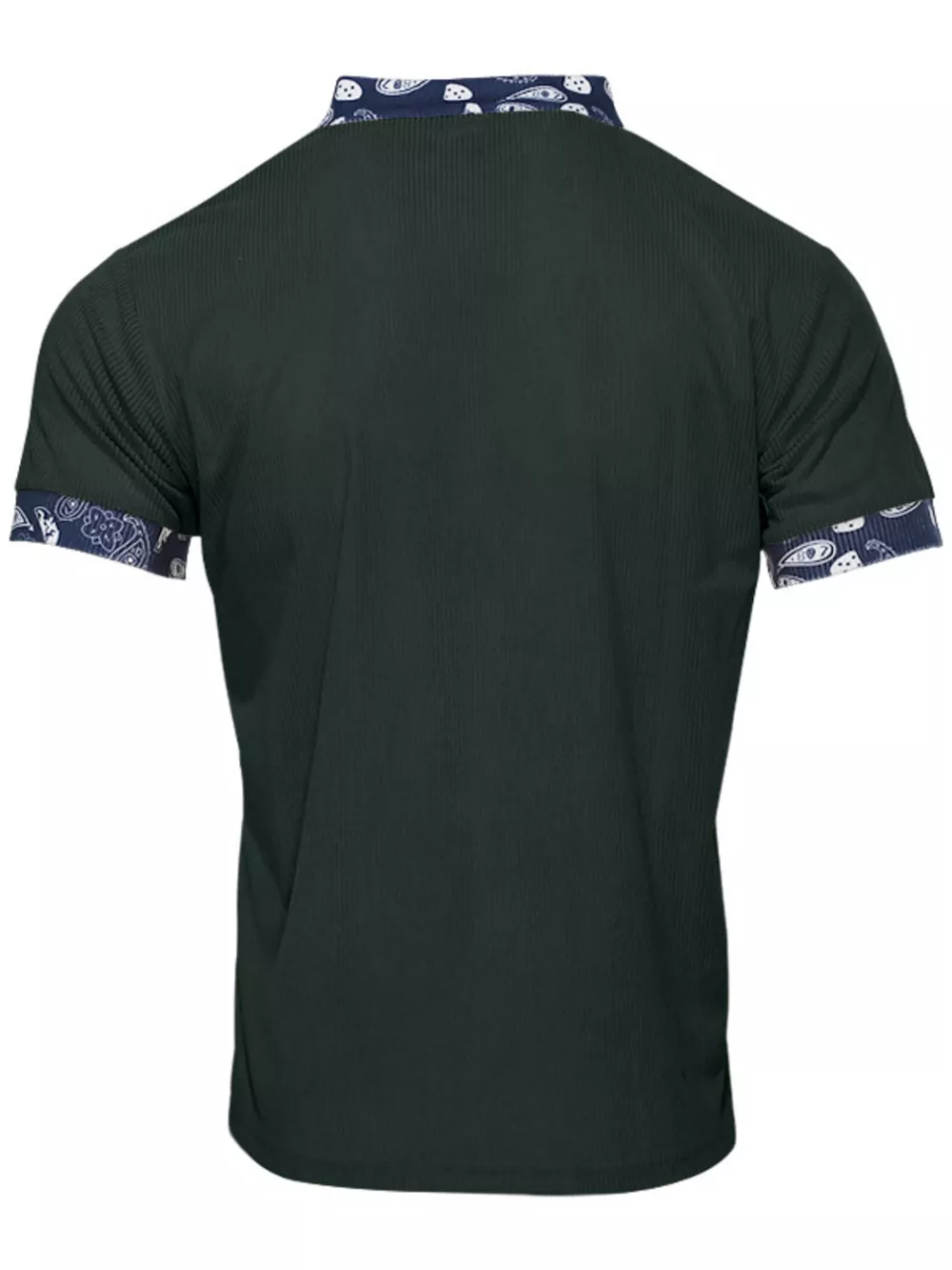 Men's Full Size Lace-Up Collar T-Shirt Plus Size, image 7