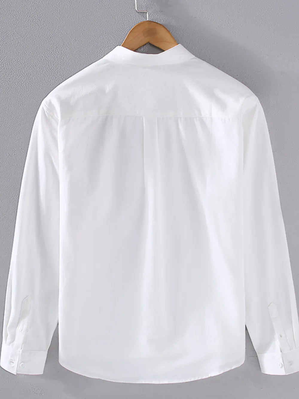 Men's Plus Size Button Up Long Sleeve Shirt, image 4