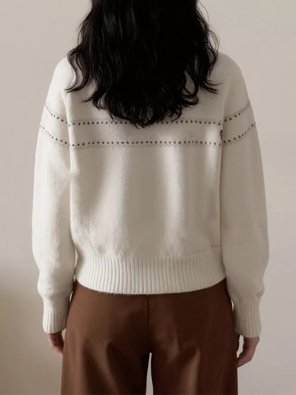 Cable Knit Button Up Cardigan, image 4