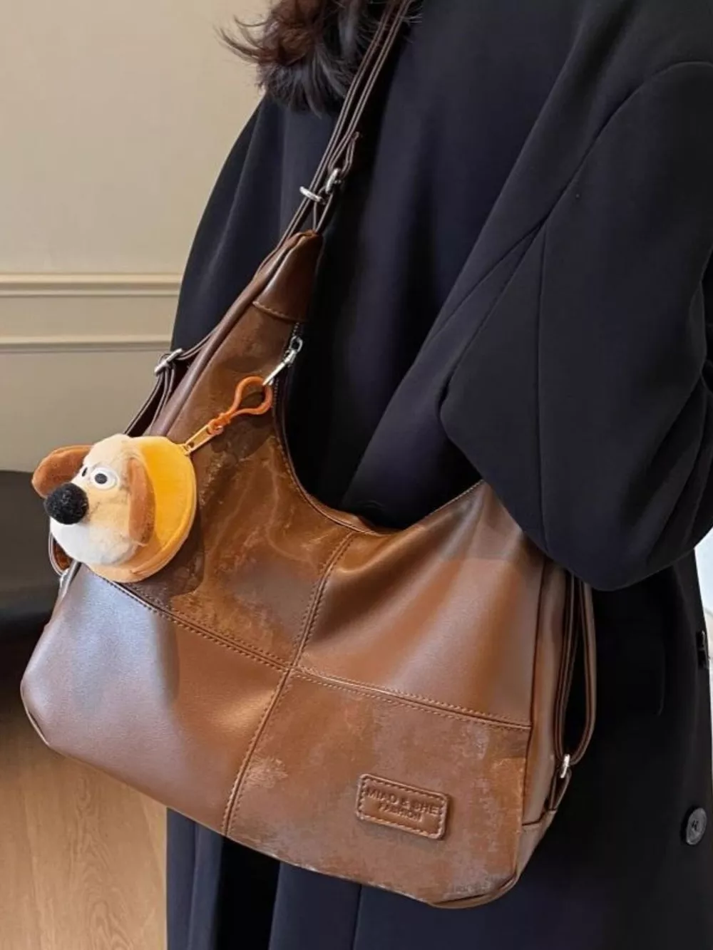 Vintage Style Hobo Shoulder Bag, image 3