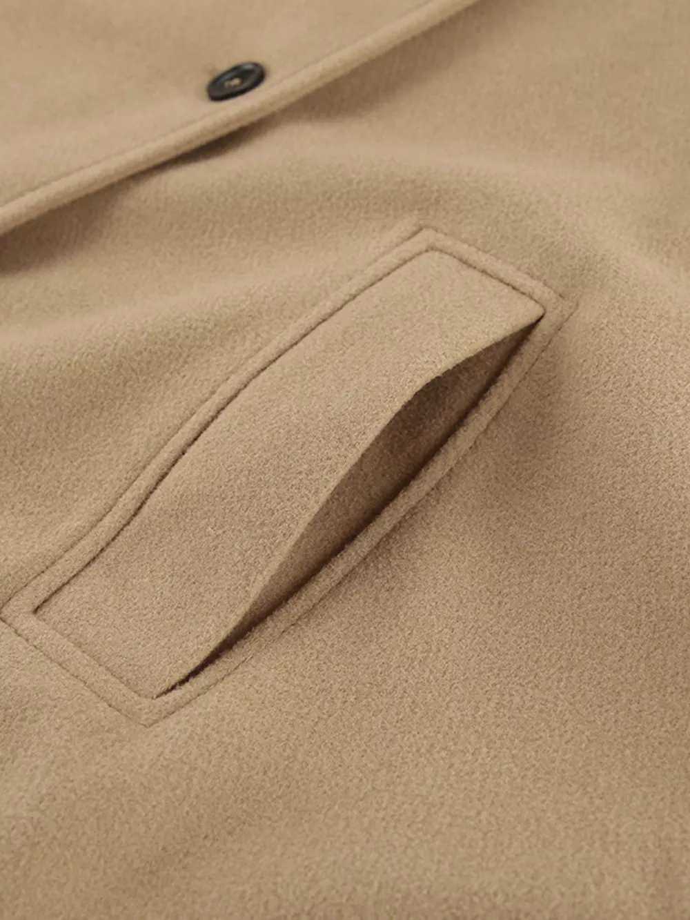 Oversized Lapel Collar Button-Down Coat, image 16