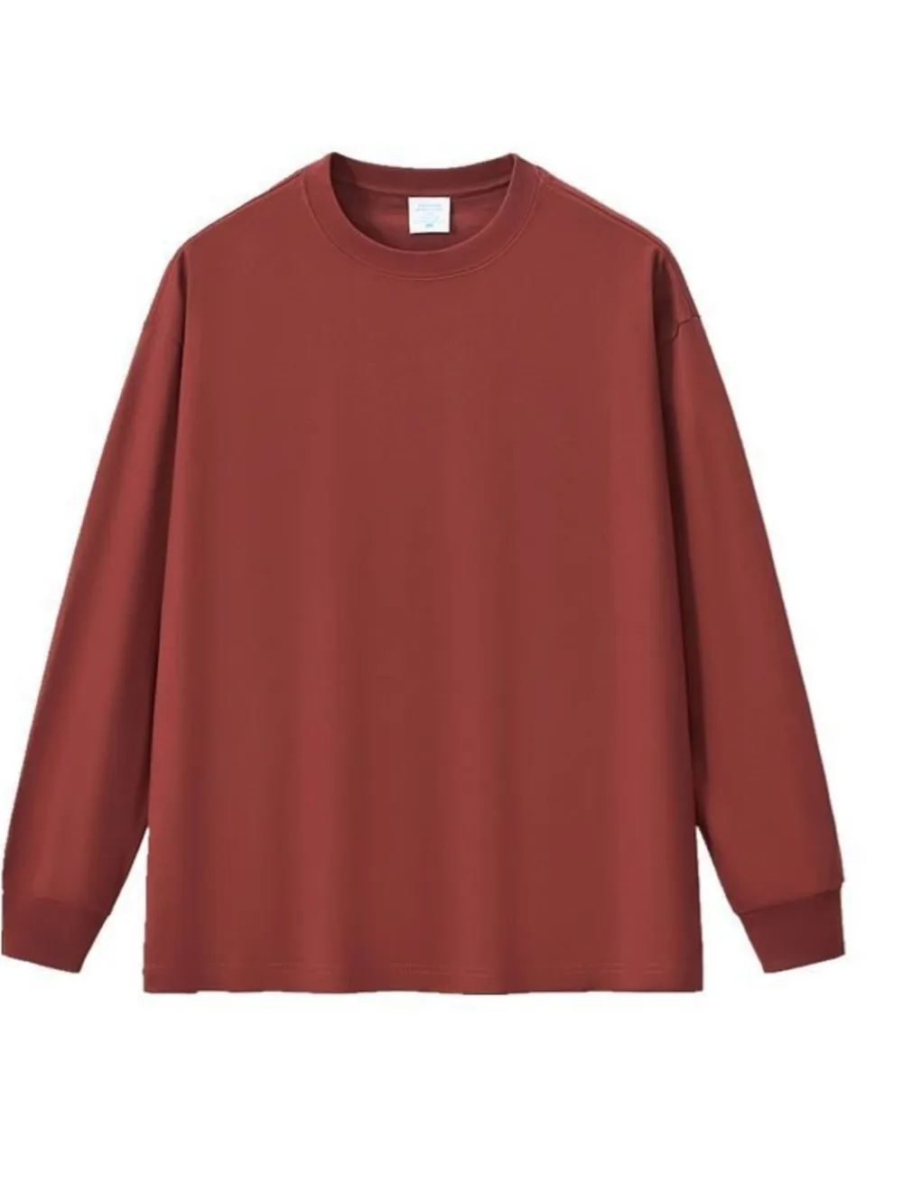 Men's Plus Size Round Neck Long Sleeve T-Shirt, image 7