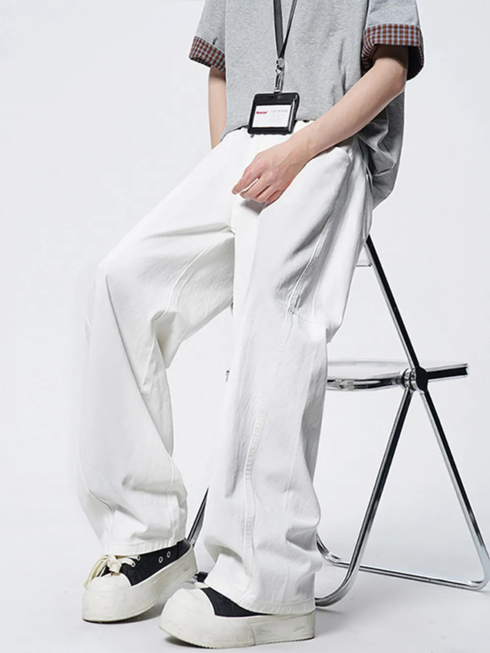 Men's Wide Leg Jeans, image 4