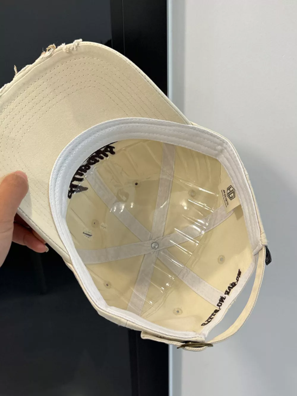 Distressed Embroidered Baseball Cap, image 4
