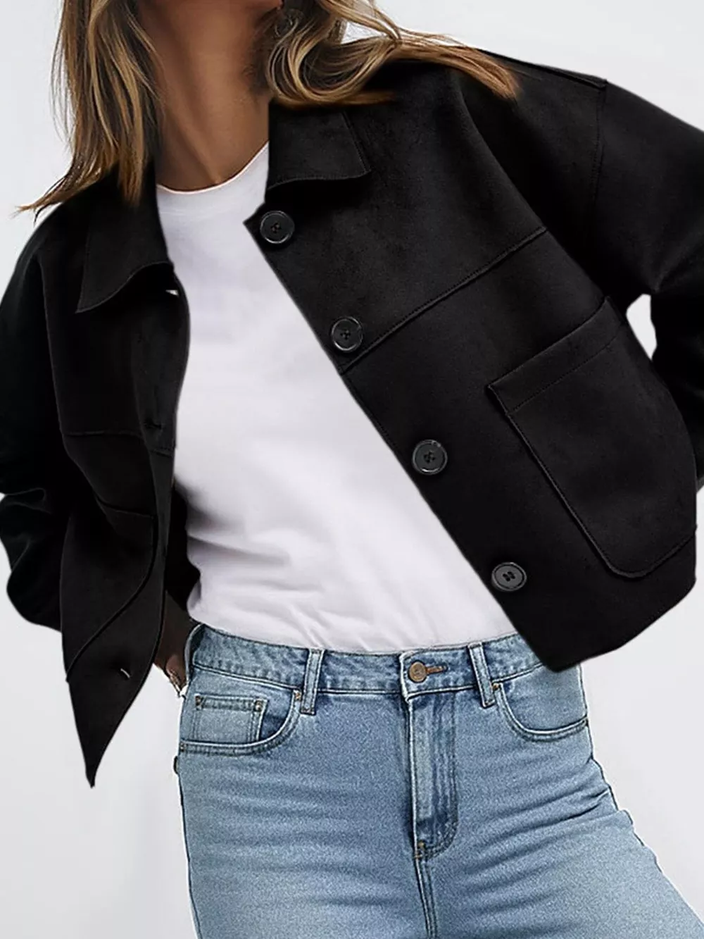Button-Down Cropped Jacket, image 17