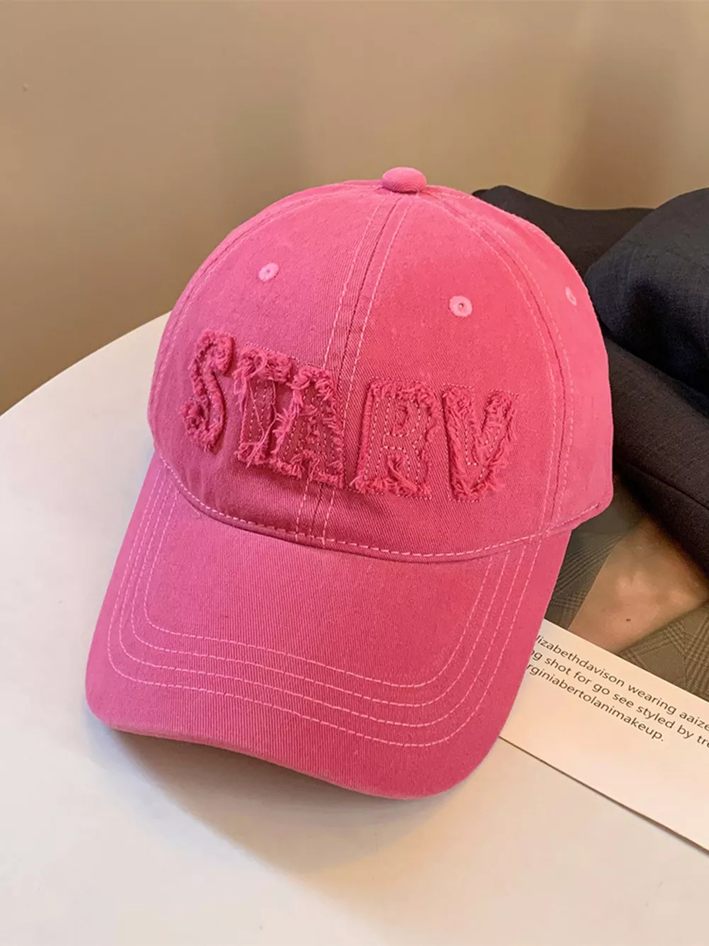 Frayed Letter Baseball Cap