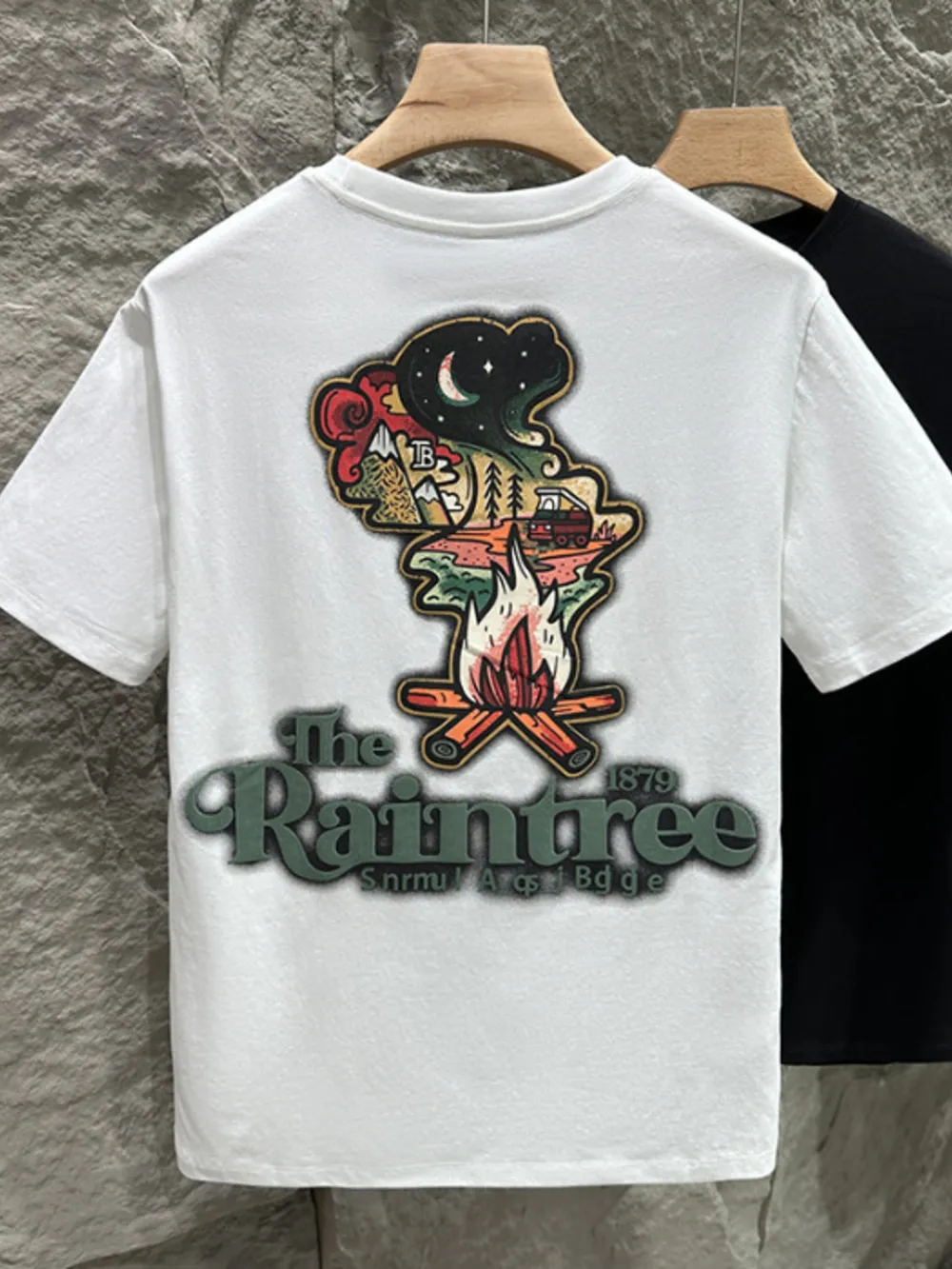 Men's Plus Size Graphic Round Neck Short Sleeve T-Shirt, image 3